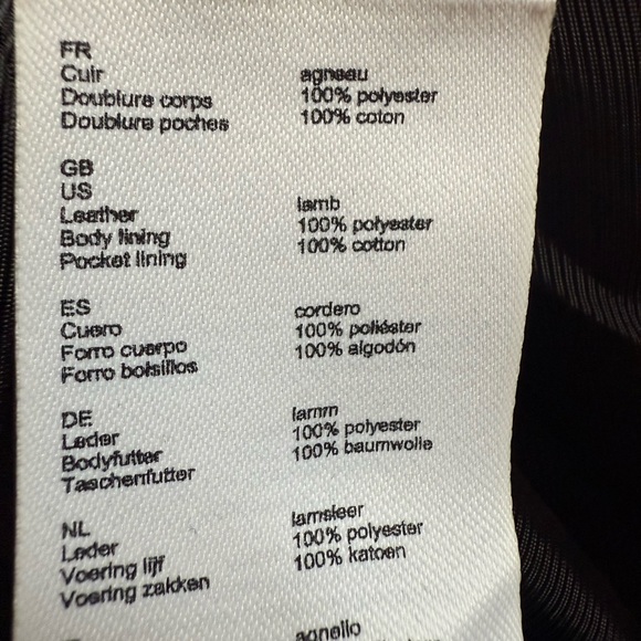 Claudie Pierlot Women's Black Leather Biker Jacket - Picture 9 of 9